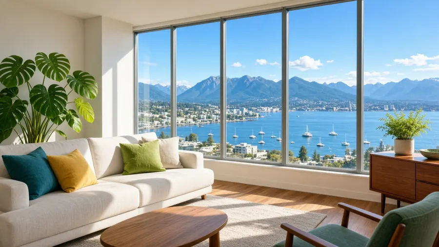 Sample condo living room